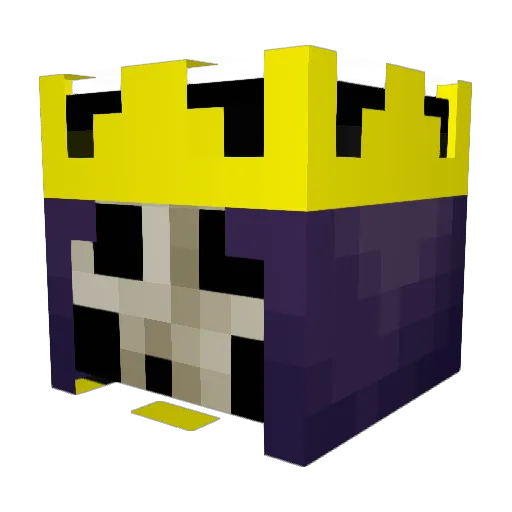 Fukara Minecraft avatar head, 3D render