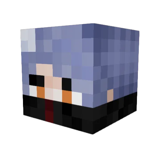 FuknMemes Minecraft avatar head, 3D render