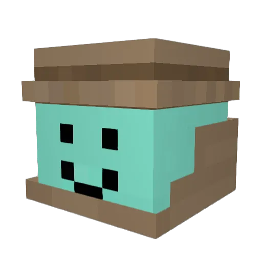 FukuiTechAcademy Minecraft avatar head, 3D render