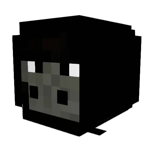 Fukusima Minecraft avatar head, 3D render