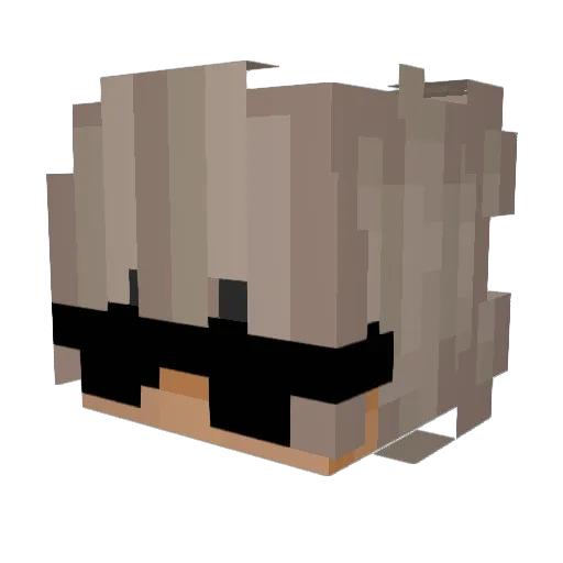 Fulcrinn Minecraft avatar head, 3D render