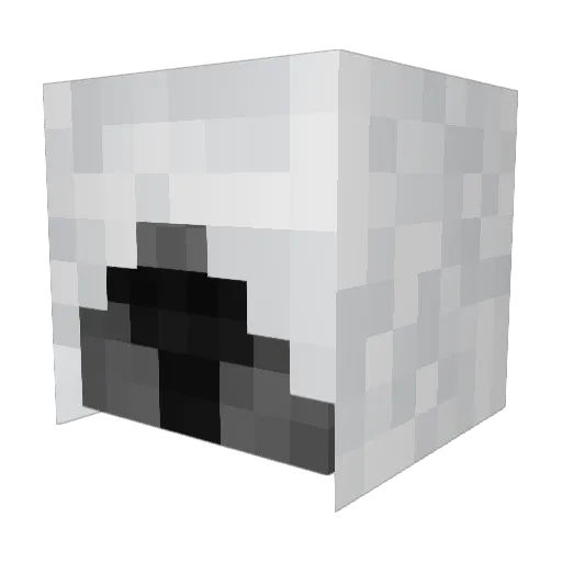 Full2inches Minecraft avatar head, 3D render