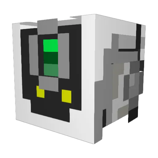Full3nn Minecraft avatar head, 3D render