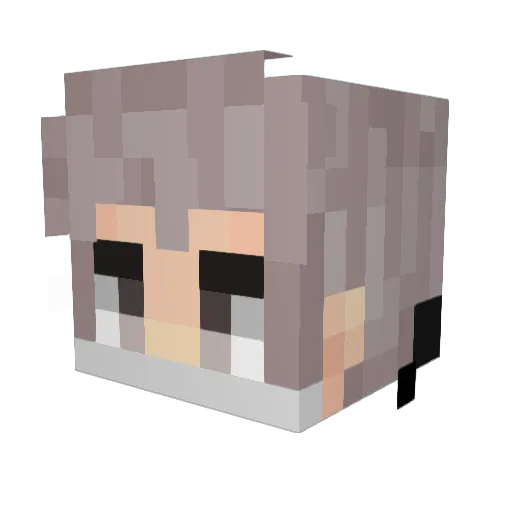 FullBull Minecraft avatar head, 3D render