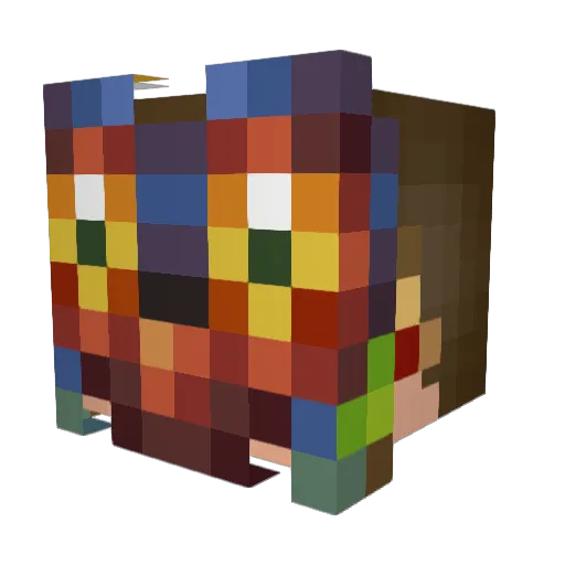 FullMetalFoley Minecraft avatar head, 3D render