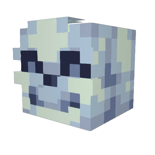 FullMetalix Minecraft avatar head, 3D render