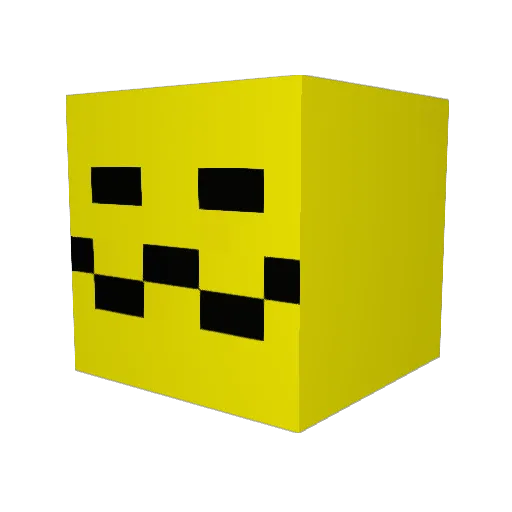 FullOShip Minecraft avatar head, 3D render