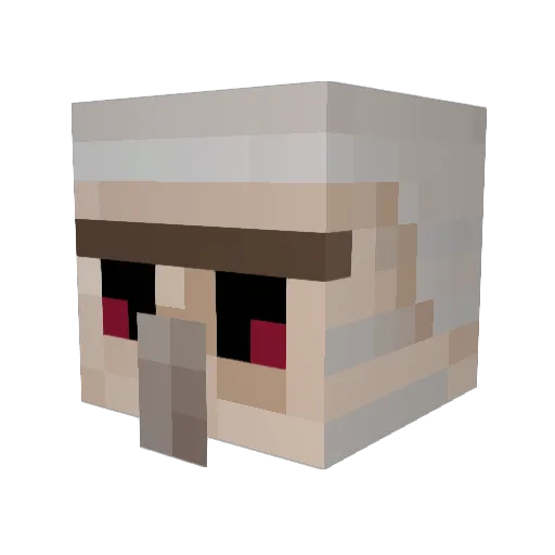 FullOfIssues Minecraft avatar head, 3D render