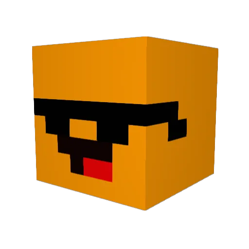FullPotato Minecraft avatar head, 3D render