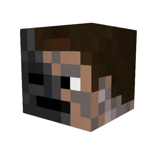FullSpy475 Minecraft avatar head, 3D render