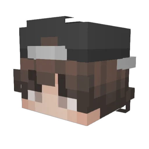 FullanitoGames04 Minecraft avatar head, 3D render