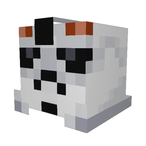 Fullboss Minecraft avatar head, 3D render