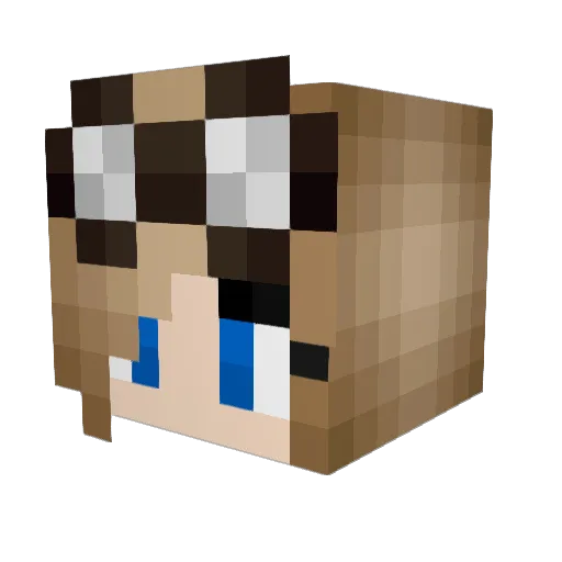 FullmetalPancake Minecraft avatar head, 3D render