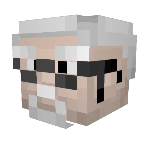 Fullmonte2132 Minecraft avatar head, 3D render