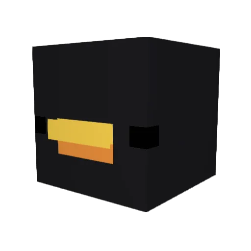 Fullvape Minecraft avatar head, 3D render