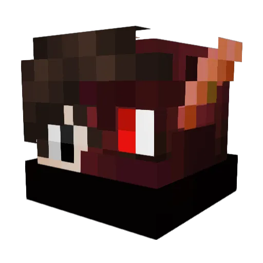FullxPvP Minecraft avatar head, 3D render