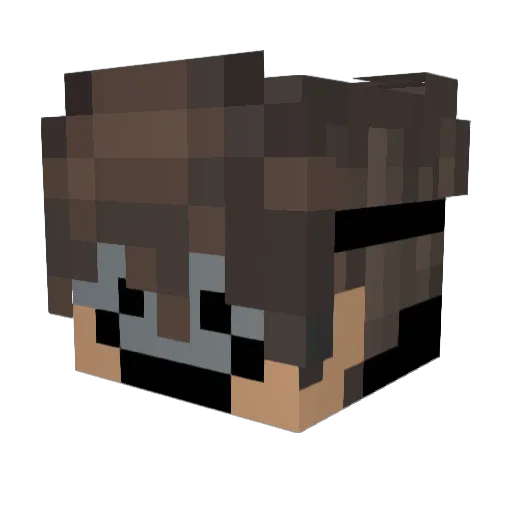 FullyGuyt Minecraft avatar head, 3D render