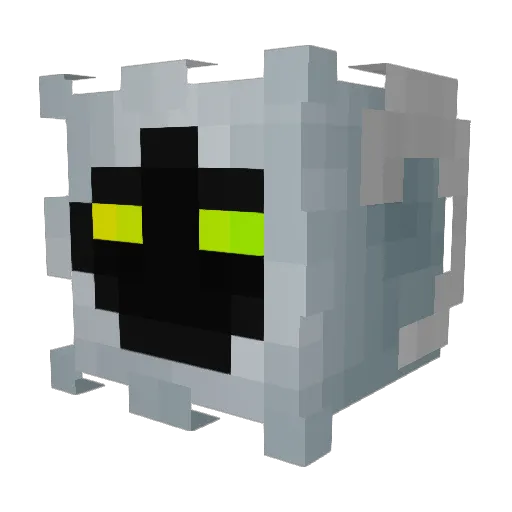 Fulmun Minecraft avatar head, 3D render
