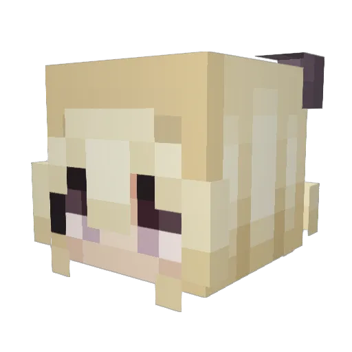 Fulrthyl Minecraft avatar head, 3D render