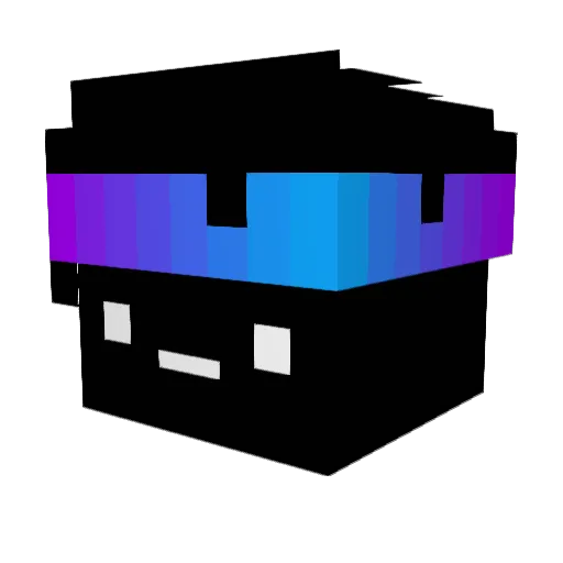Fultyy Minecraft avatar head, 3D render