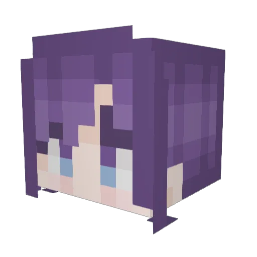 FulvousDuck76 Minecraft avatar head, 3D render