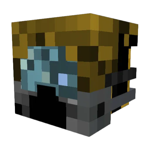 Fumblemaster Minecraft avatar head, 3D render