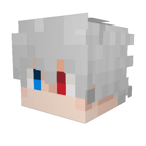 Fumei__ Minecraft avatar head, 3D render