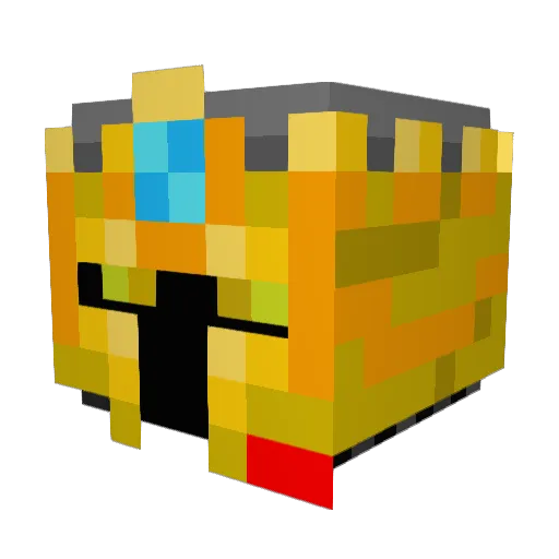 Fumesek Minecraft avatar head, 3D render