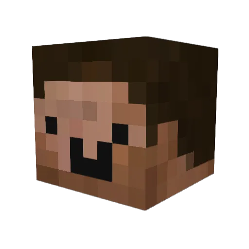 FumetsuWaelvor Minecraft avatar head, 3D render