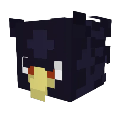 FumiTokoyami Minecraft avatar head, 3D render