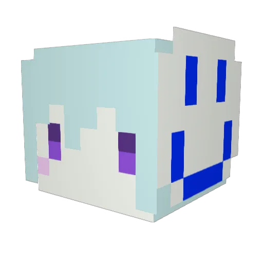 Fumin730 Minecraft avatar head, 3D render