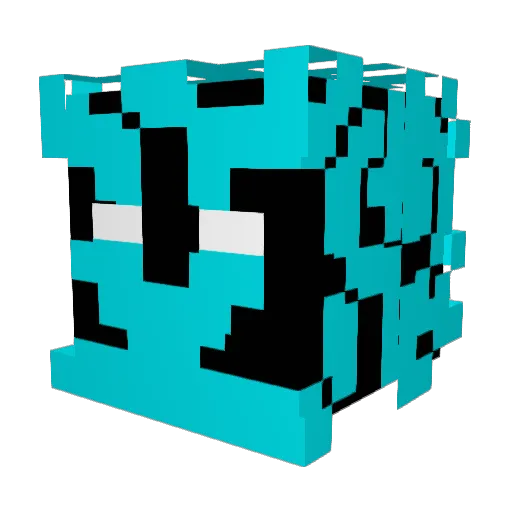 Fumy Minecraft avatar head, 3D render