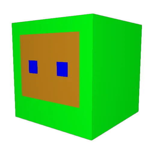 FunAsk Minecraft avatar head, 3D render