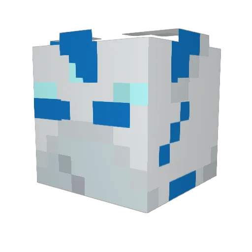 FunB33p Minecraft avatar head, 3D render
