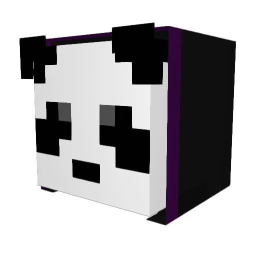 FunFox_TV Minecraft avatar head, 3D render