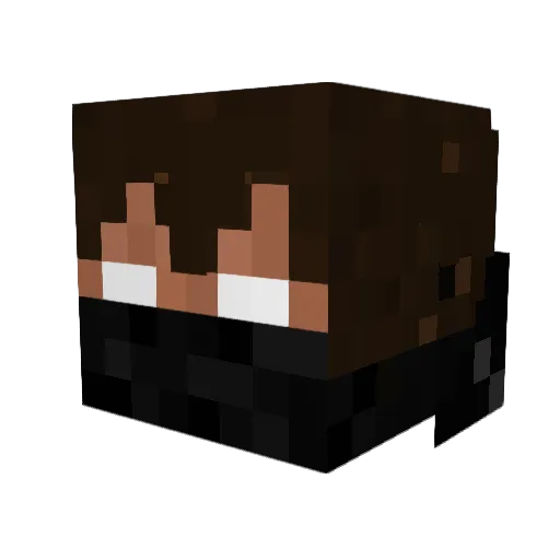 FunGhoul458 Minecraft avatar head, 3D render