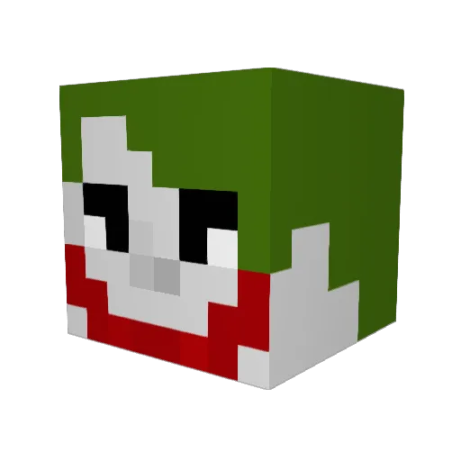 FunKeyJaYY Minecraft avatar head, 3D render