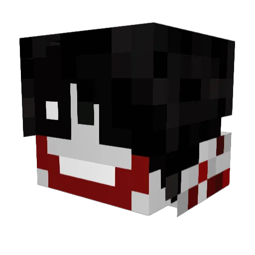 FunKle_JuBi Minecraft avatar head, 3D render