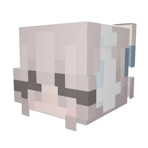 FunLov_ Minecraft avatar head, 3D render