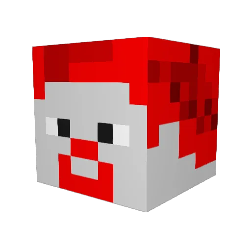 FunManBrad Minecraft avatar head, 3D render