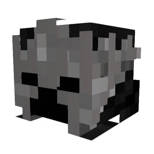 FunTimeFrag Minecraft avatar head, 3D render