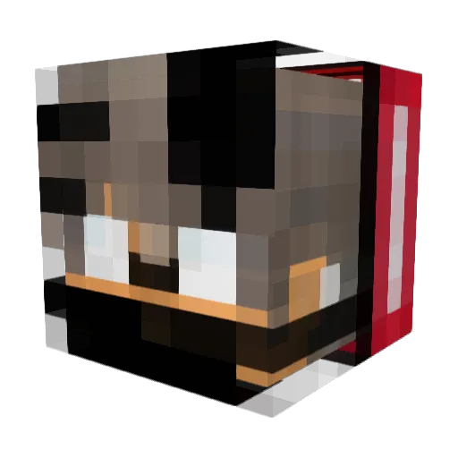 FunTimofey Minecraft avatar head, 3D render