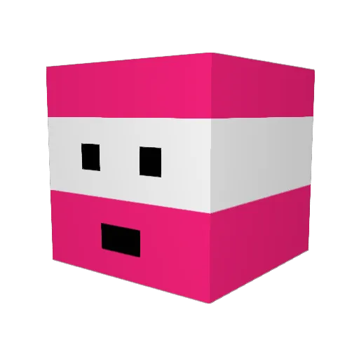 FunWIthFinn Minecraft avatar head, 3D render