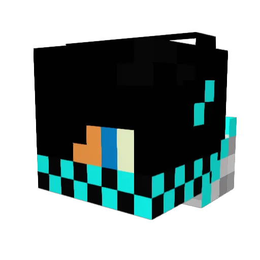 FunZone Minecraft avatar head, 3D render