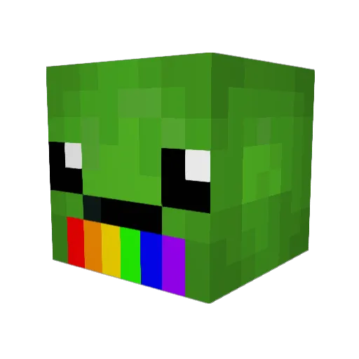 Fun_Turtle Minecraft avatar head, 3D render