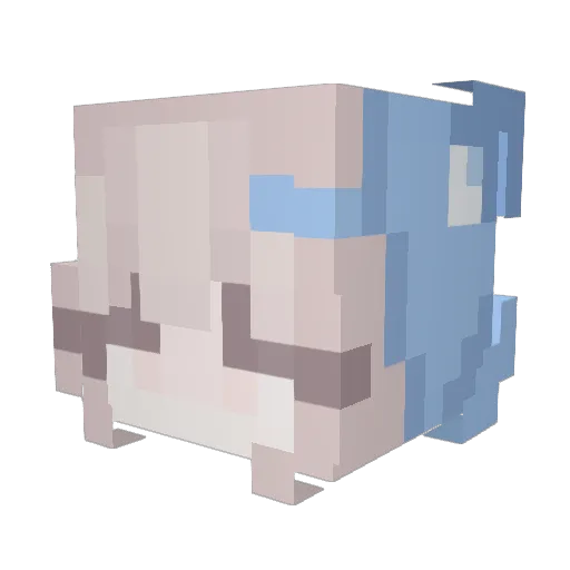 FunandoPibardos Minecraft avatar head, 3D render