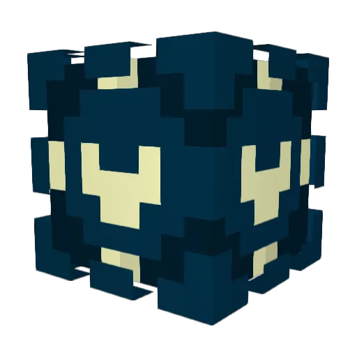 FunaoPa Minecraft avatar head, 3D render