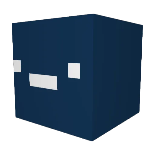 Funbags42 Minecraft avatar head, 3D render