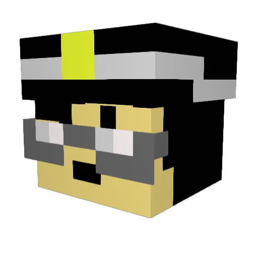 FunctionUSSR Minecraft avatar head, 3D render