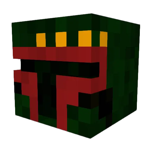 Funderfullness Minecraft avatar head, 3D render